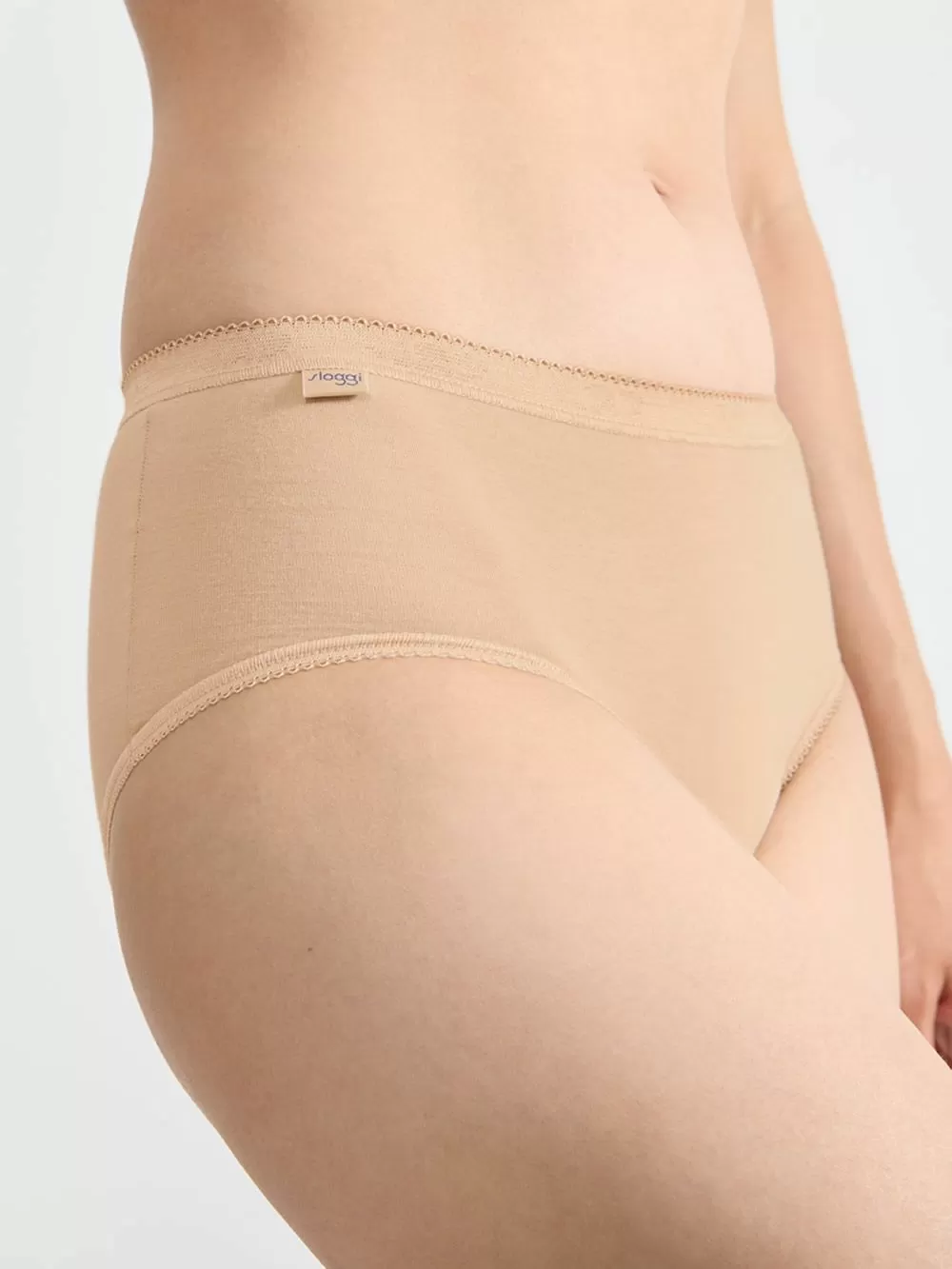 SLOGGI Σλιπ Basic Midi - Φαρδύ Ψηλό 3/4 - Ανθεκτικό Βαμβάκι
