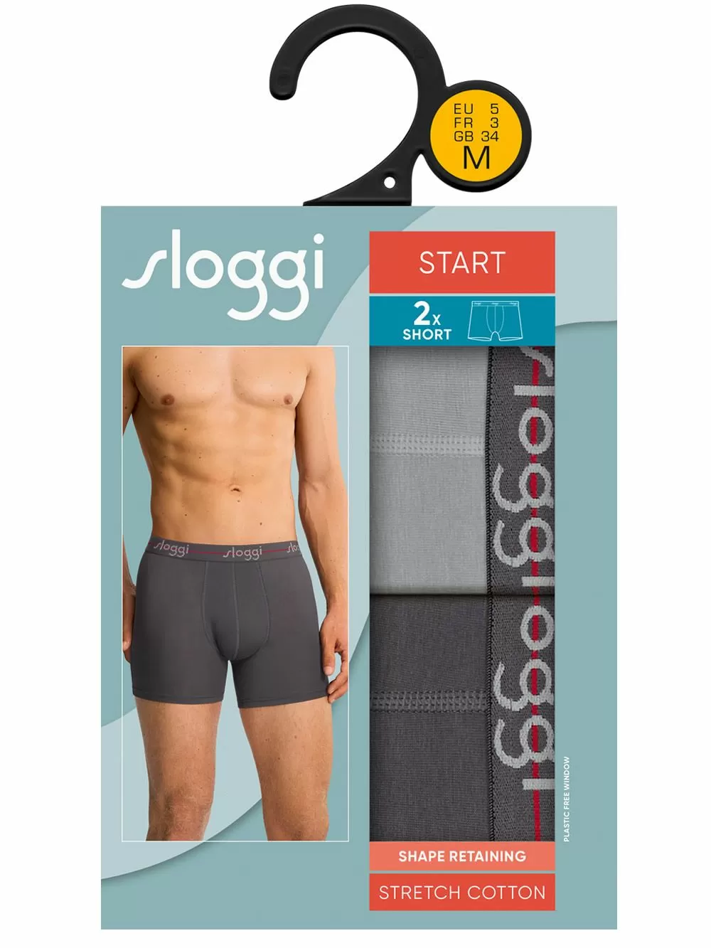 SLOGGI Start Short Box 0034 - Αγνό Βαμβάκι - Πακέτο με 2