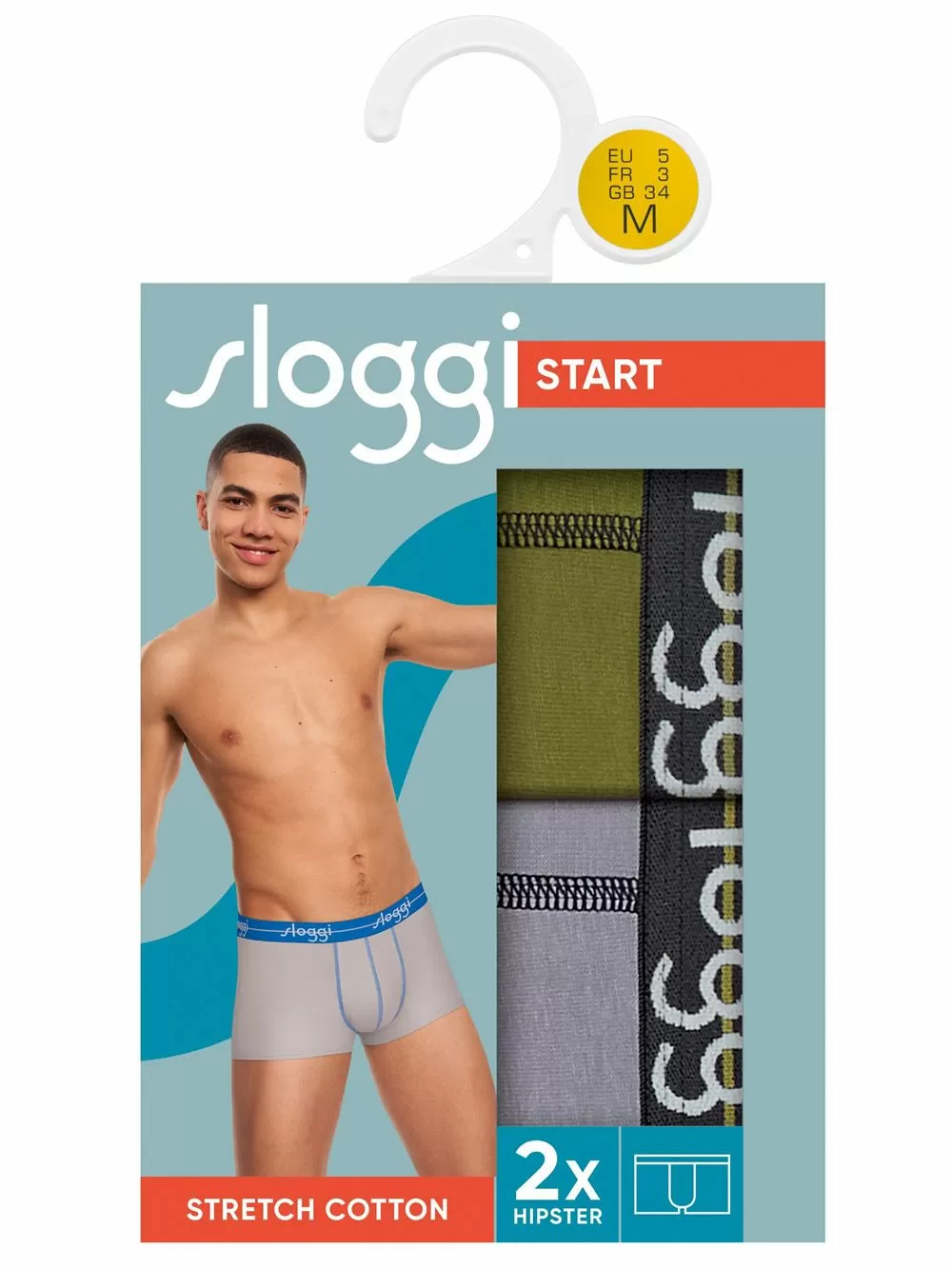 SLOGGI Start Hipster Box M029 - Αγνό Βαμβάκι - Πακέτο με 2 