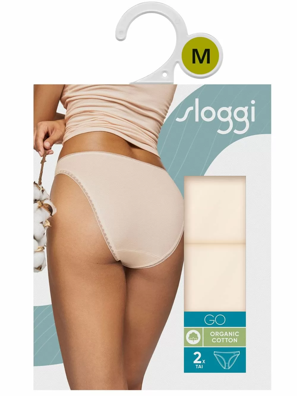 SLOGGI Go H Tai 00CS - Οργανικό Βαμβάκι - Πακέτο με 2