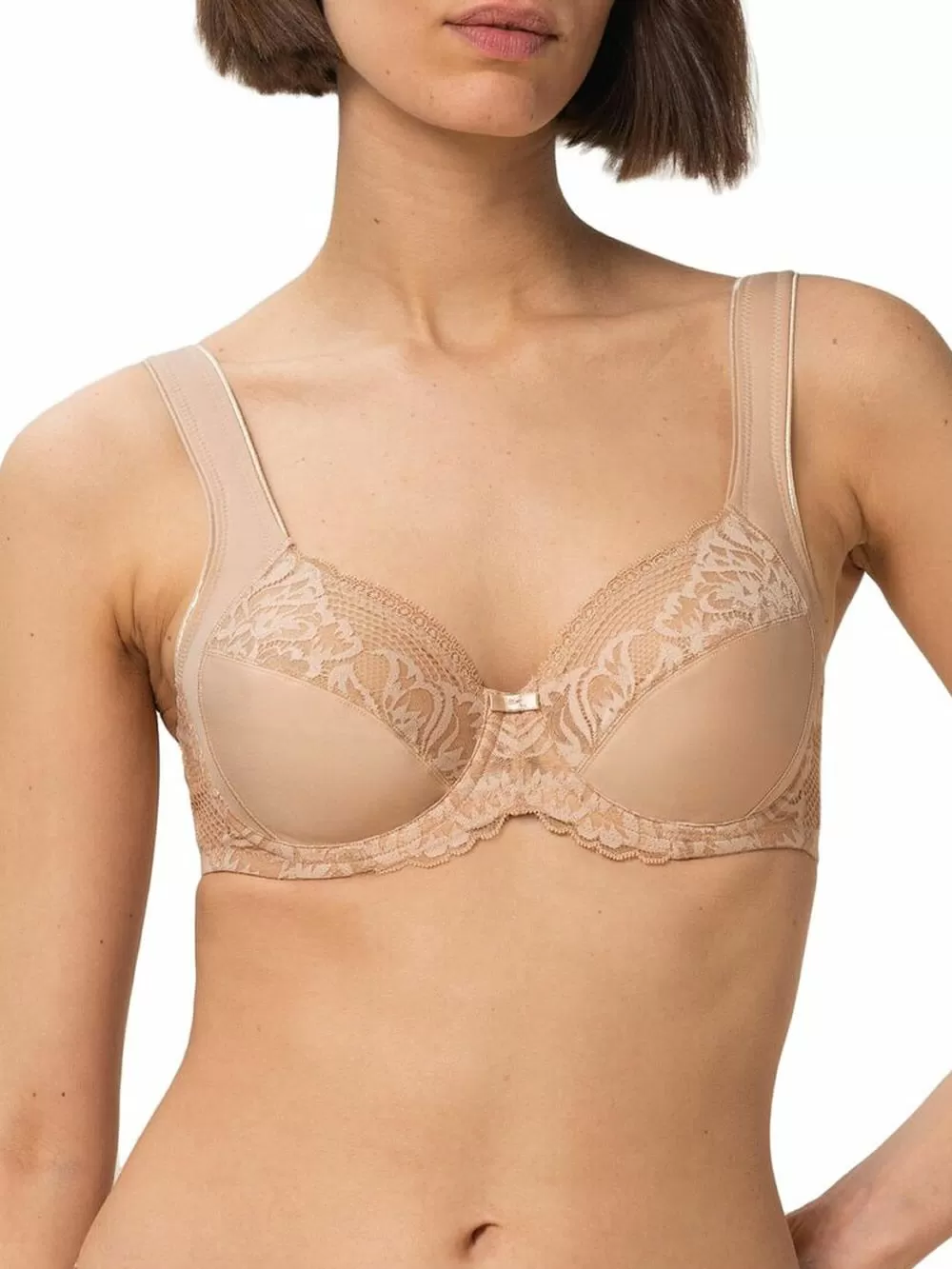 Σουτιέν TRIUMPH Modern Lace + Cotton W02 - Μεγάλο Στήθος - Άριστο Κράτημα 