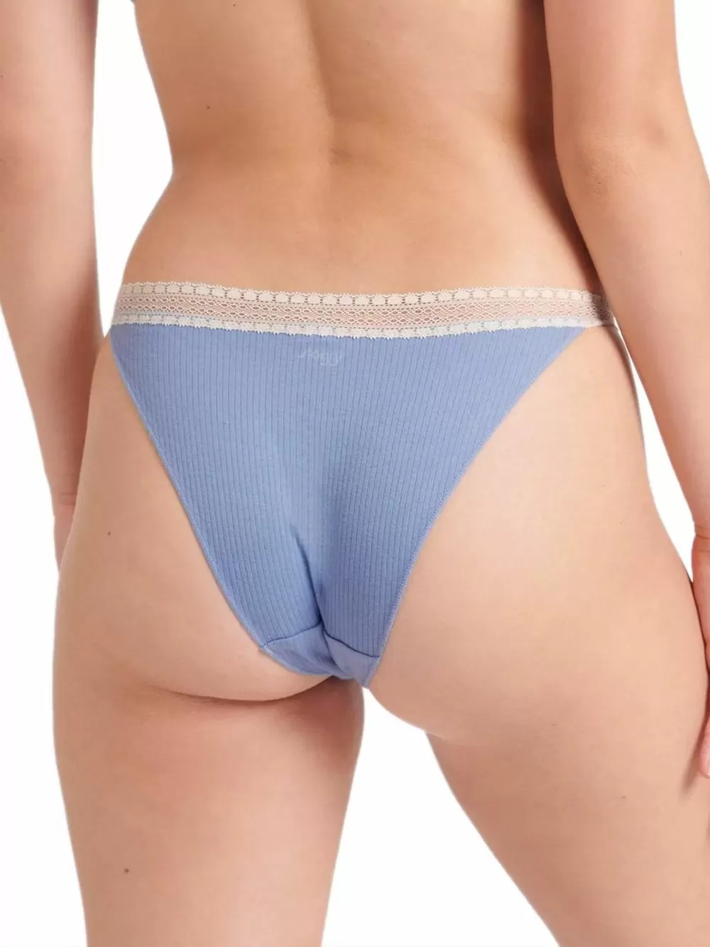 SLOGGI Go Ribbed H Tanga 00IB - Οργανικό Βαμβάκι - Πακέτο με 2 