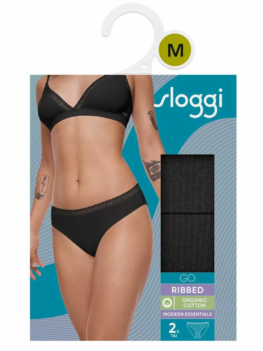 SLOGGI Go Ribbed H Tai 04 - Οργανικό Βαμβάκι - Πακέτο με 2