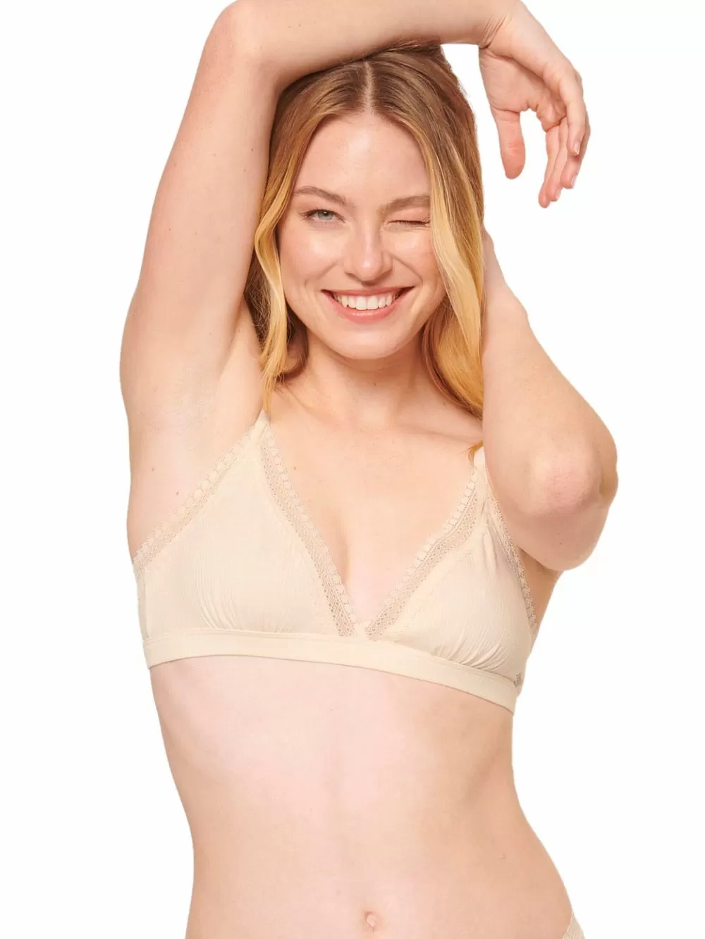 SLOGGI Go Ribbed Bralette 6308 - Χωρίς Ενίσχυση & Μπανέλα - Οργανικό Βαμβάκι 