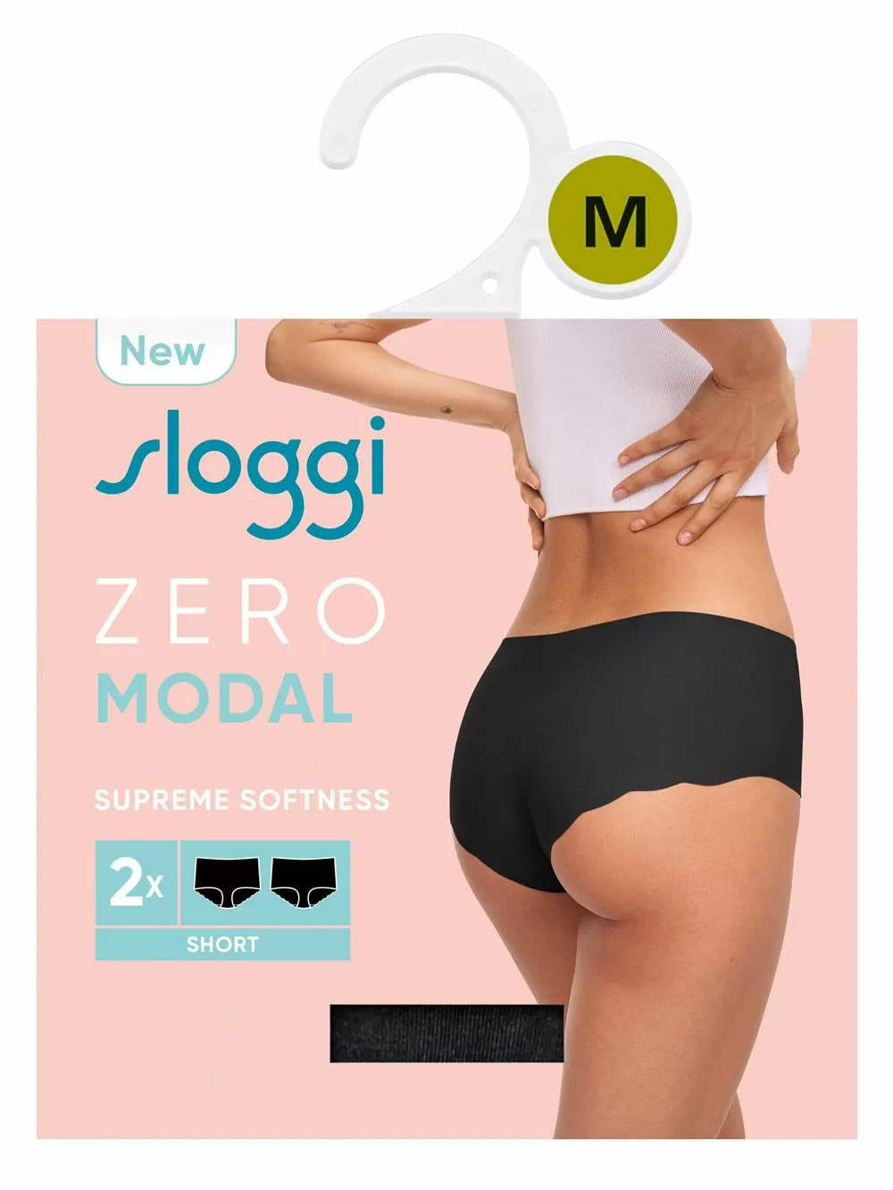 SLOGGI Zero Modal 2.0 H Short 04 - Αόρατο Laser Χωρίς Ραφές - Πακέτο με 2