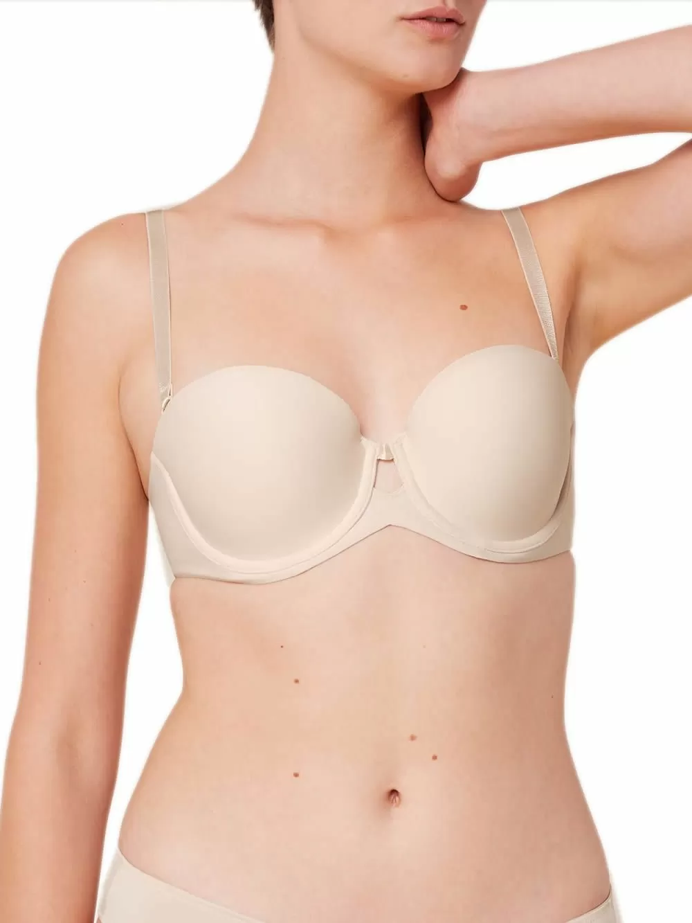 Σουτιέν TRIUMPH Pure Micro WDP Strapless - Ήπια Ενίσχυση & Μπανέλα