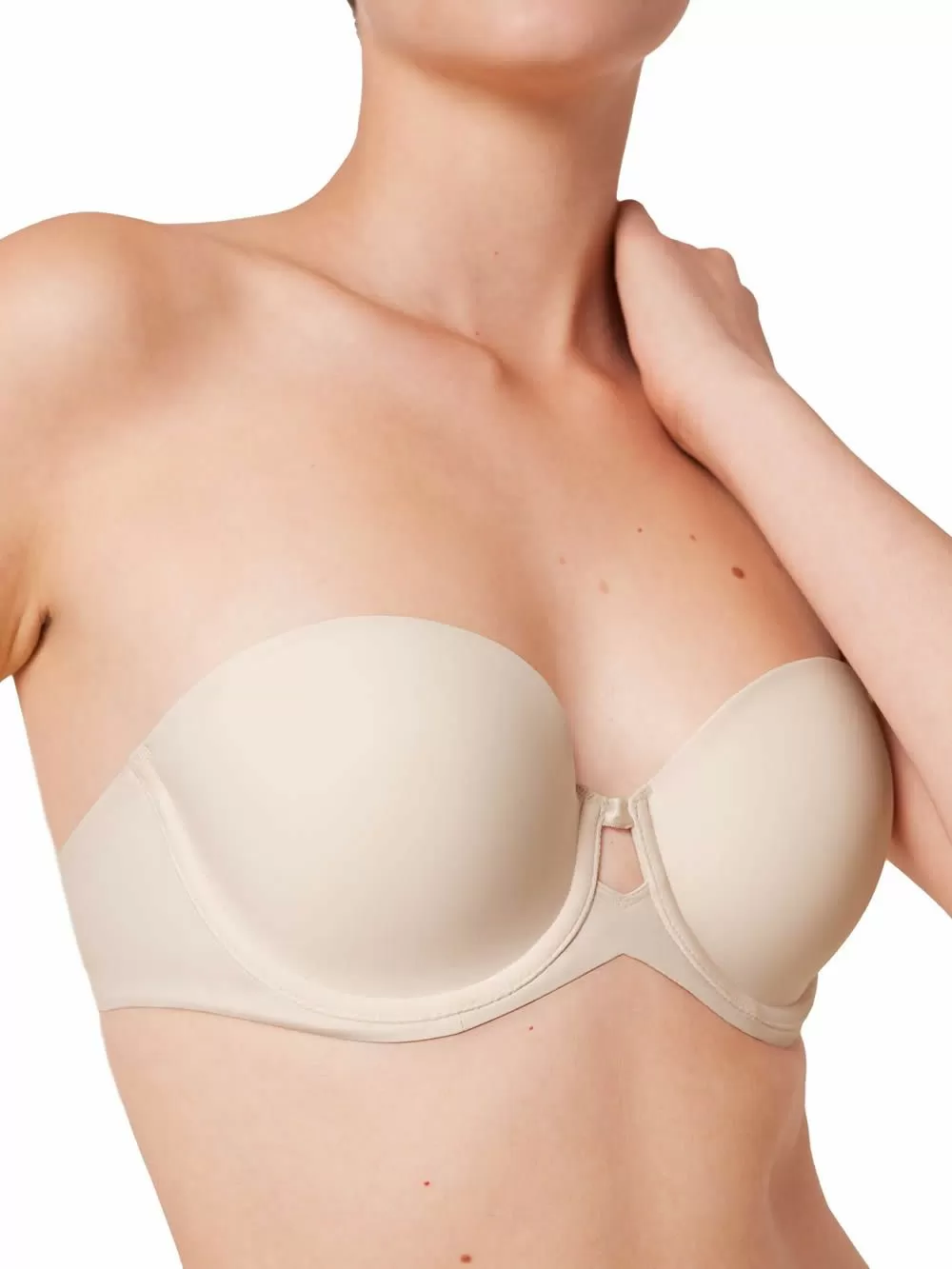 Σουτιέν TRIUMPH Pure Micro WDP Strapless - Ήπια Ενίσχυση & Μπανέλα