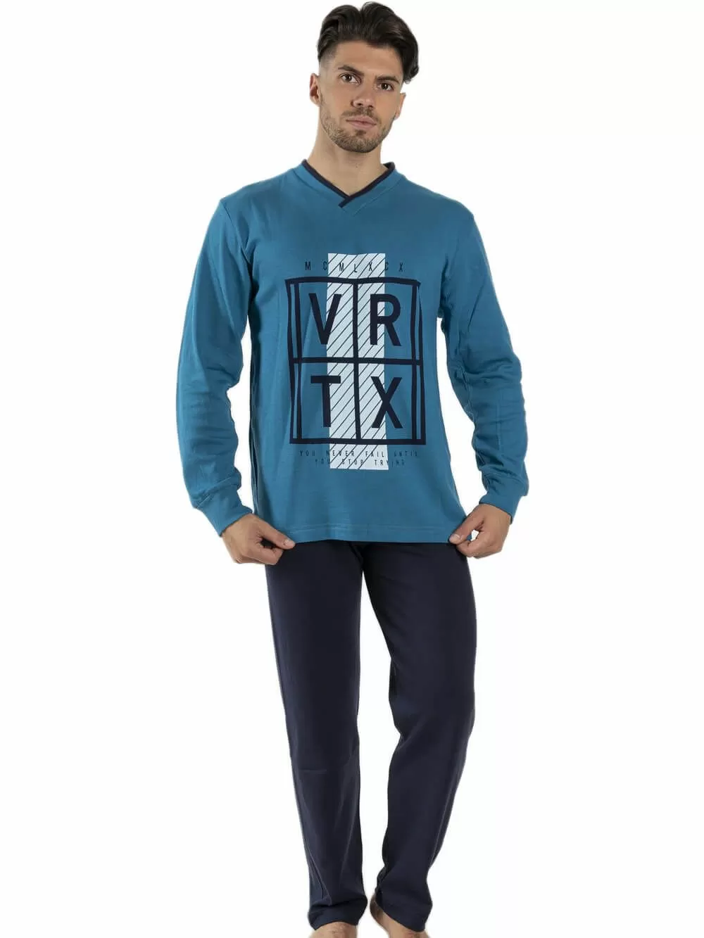 Πυτζάμα Ανδρική ΟΔΥΣΣΕΥ - Γεμάτο Βαμβάκι