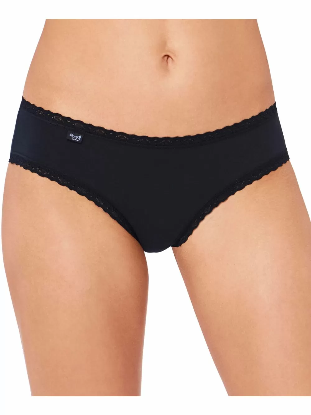 Sloggi 24/7 Cotton Lace Hipster - Βαμβάκι & Απαλή Δαντέλα - Πακέτο με 3