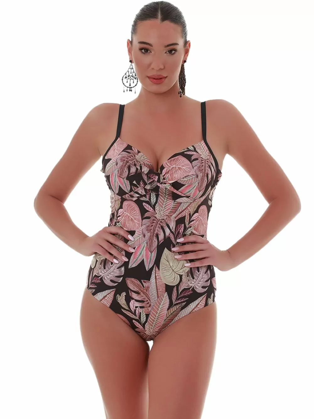 Μαγιό BLUEPOINT Ολόσωμο Chic Classics Μεγάλο Στήθος - Ήπια Ενίσχυση & Μπανέλα