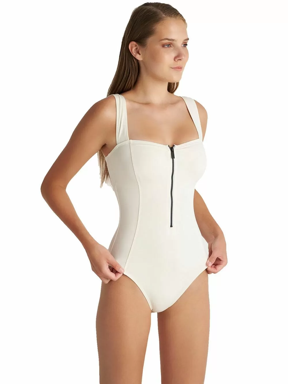 Μαγιό BLU4U Batik Ολόσωμο - Αόρατη Ενίσχυση - Φερμουάρ