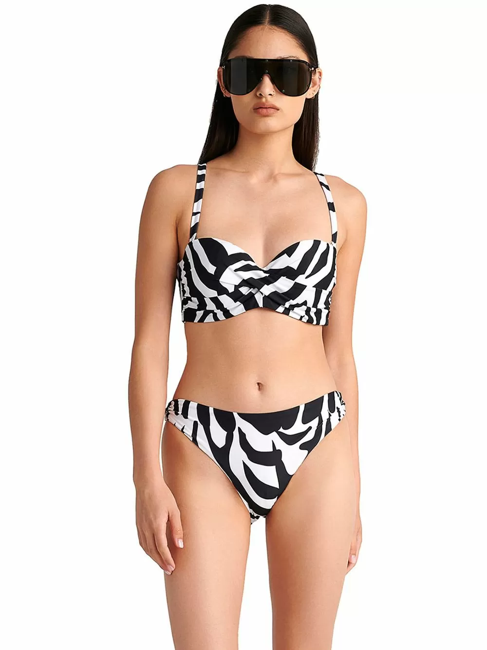 Μαγιό BLU4U Zebra Σουτιέν Strapless - Ήπια Ενίσχυση - Μεγάλο Στήθος