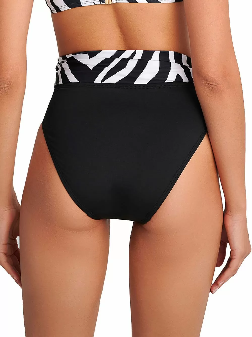 Μαγιό BLU4U Zebra Σλιπ Ψηλό Φαρδύ - Κρύβει Ατέλειες