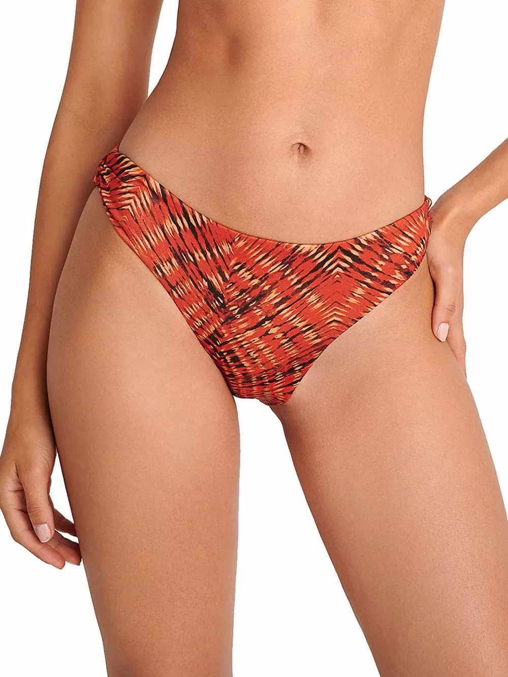 Μαγιό BLU4U Red Fan Σλιπ Μπικίνι Tai Κανονικό Φαρδύ - Αόρατες Ραφές