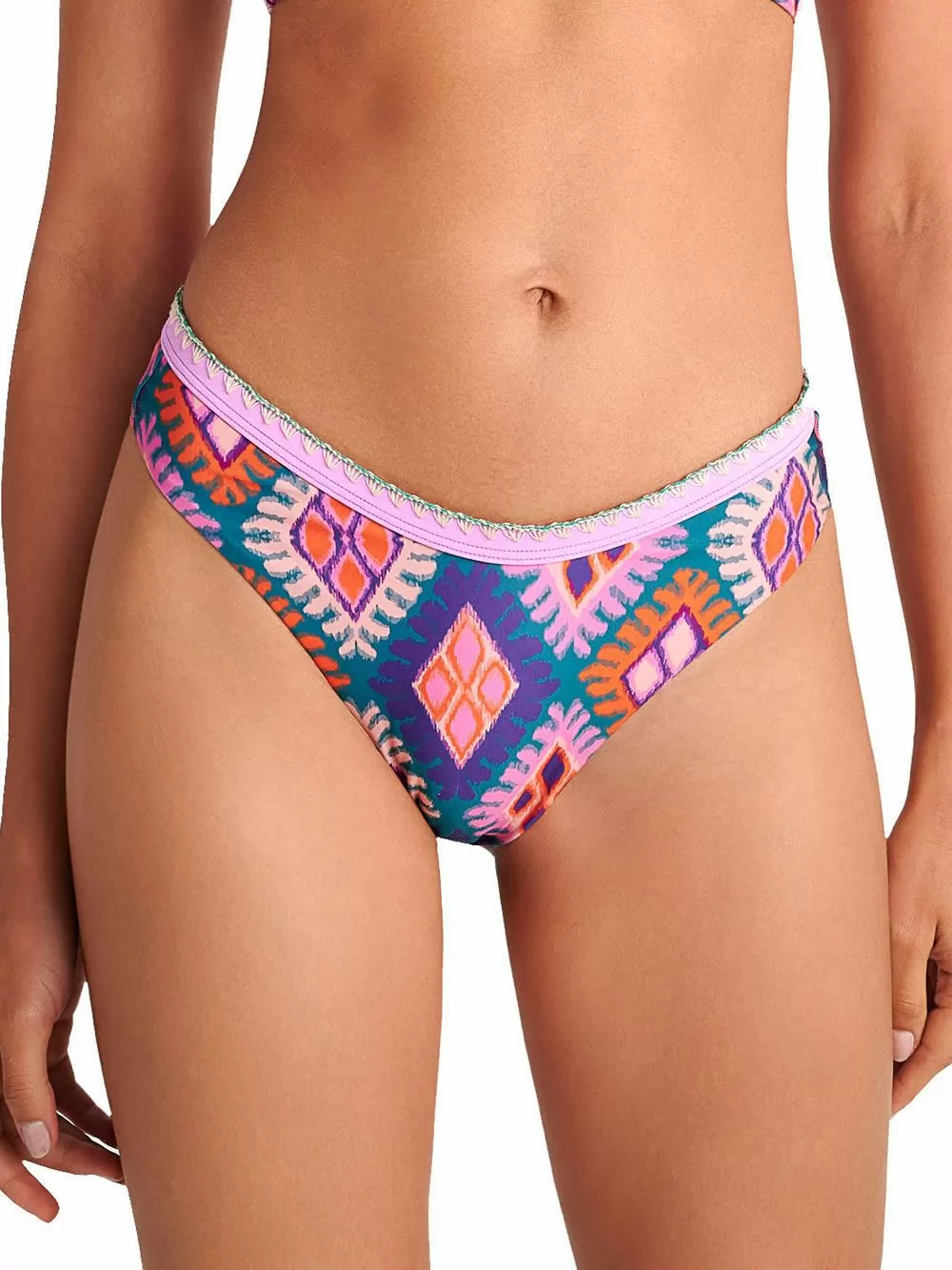 Μαγιό BLU4U Diamond Frame Brazilian Σλιπ - Σχέδιο Κέντημα