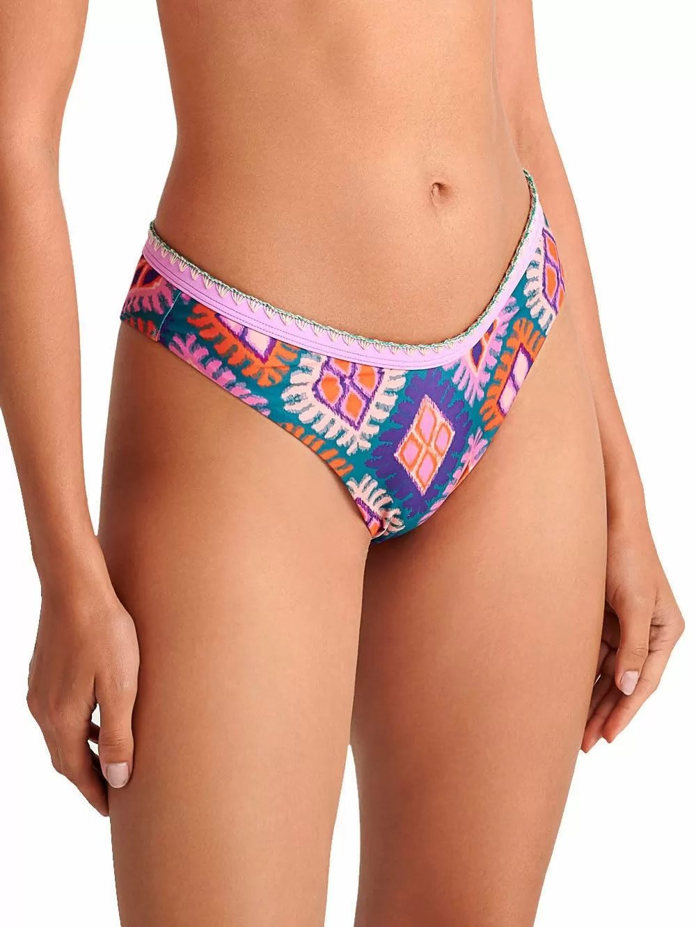 Μαγιό BLU4U Diamond Frame Brazilian Σλιπ - Σχέδιο Κέντημα