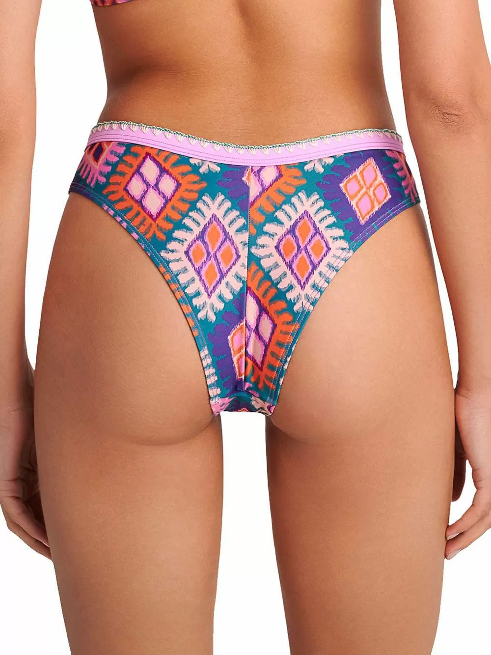 Μαγιό BLU4U Diamond Frame Brazilian Σλιπ - Σχέδιο Κέντημα