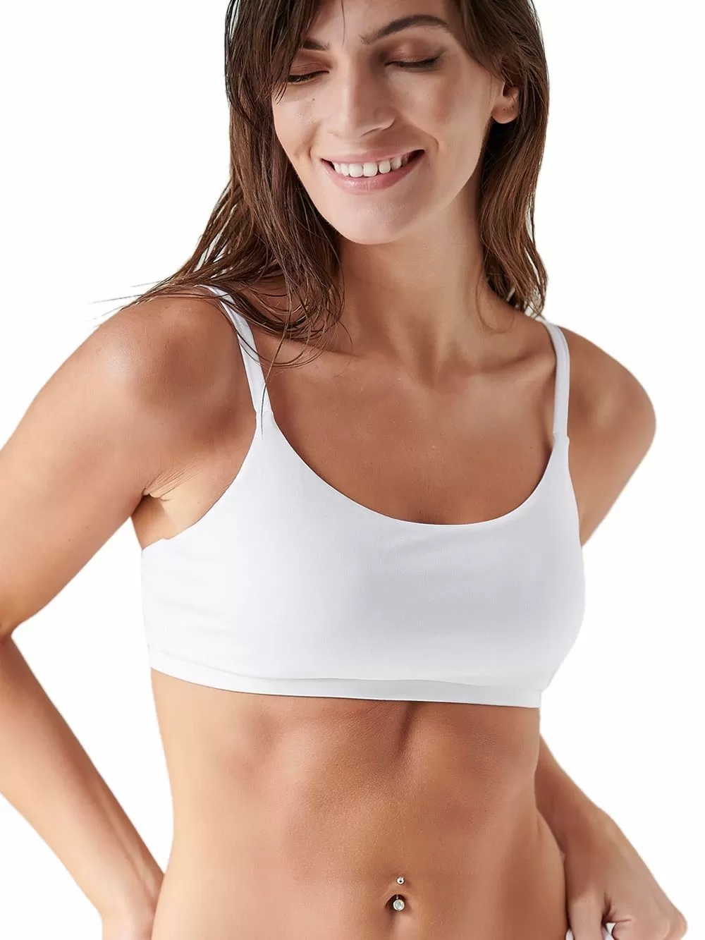 Μαγιό BLU4U Solids Crop Top Μπουστάκι - Αόρατη Ενίσχυση - Χωρίς Μπανέλα