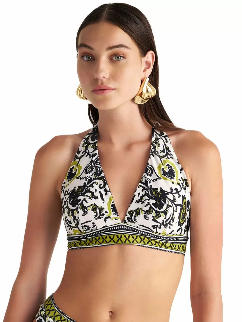 Μαγιό BLU4U Tribal Jungle Τρίγωνο Τοπ - Διπλής Όψης - Μεγάλο Στήθος