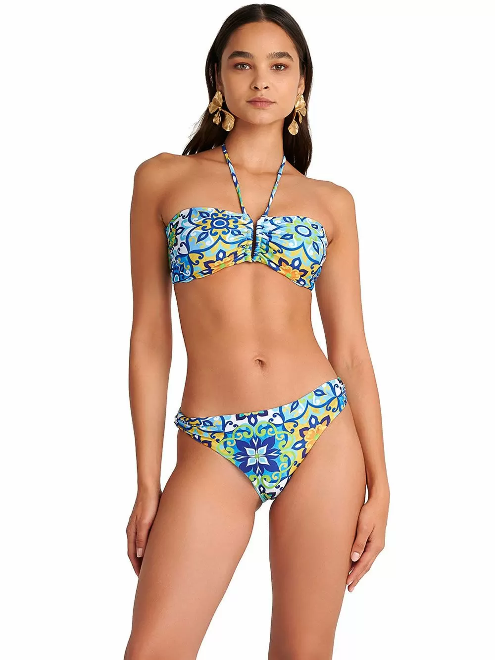 Μαγιό BLU4U Blue Tiles Μπικίνι Σλιπ - Αόρατες Ραφές