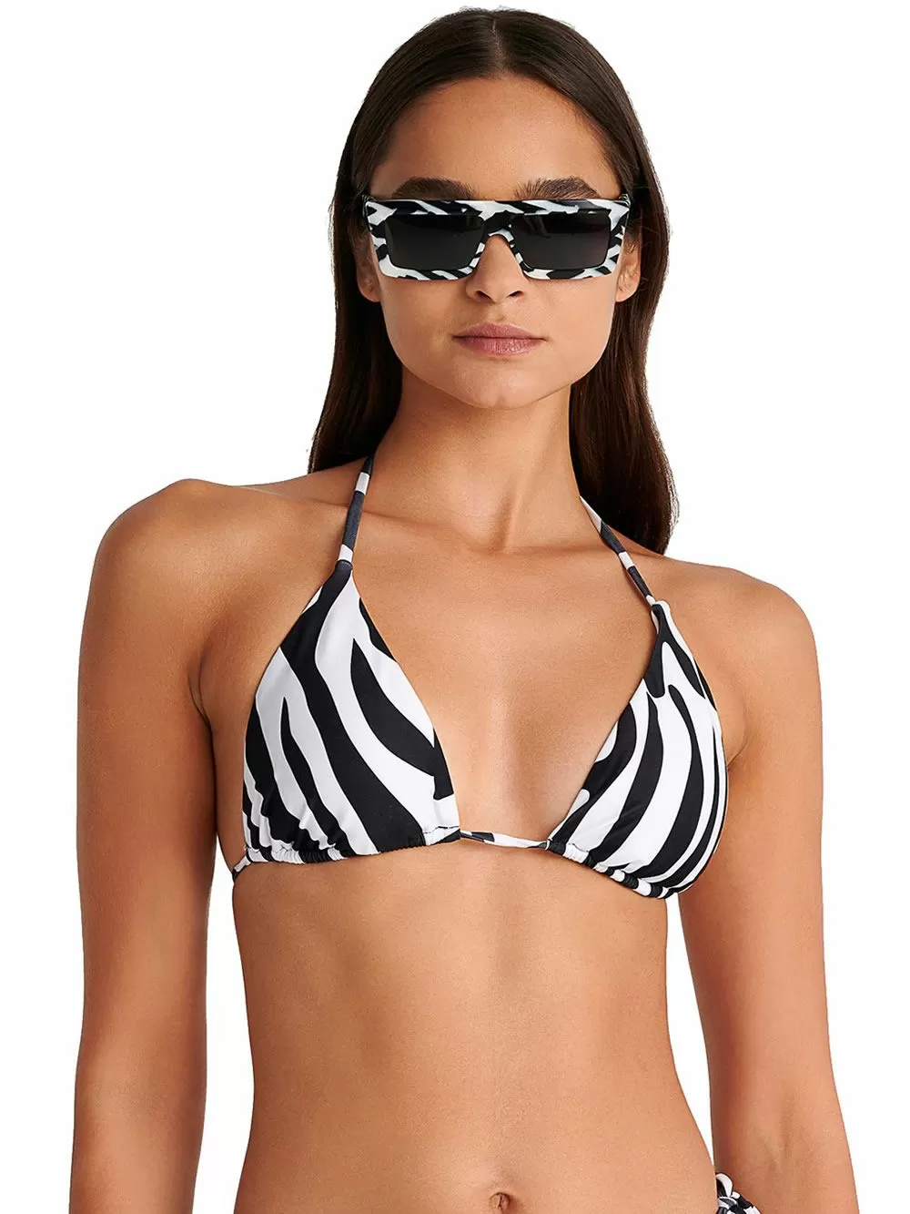 Μαγιό BLU4U Zebra Τρίγωνο Τοπ - Αφαιρούμενη Ενίσχυση