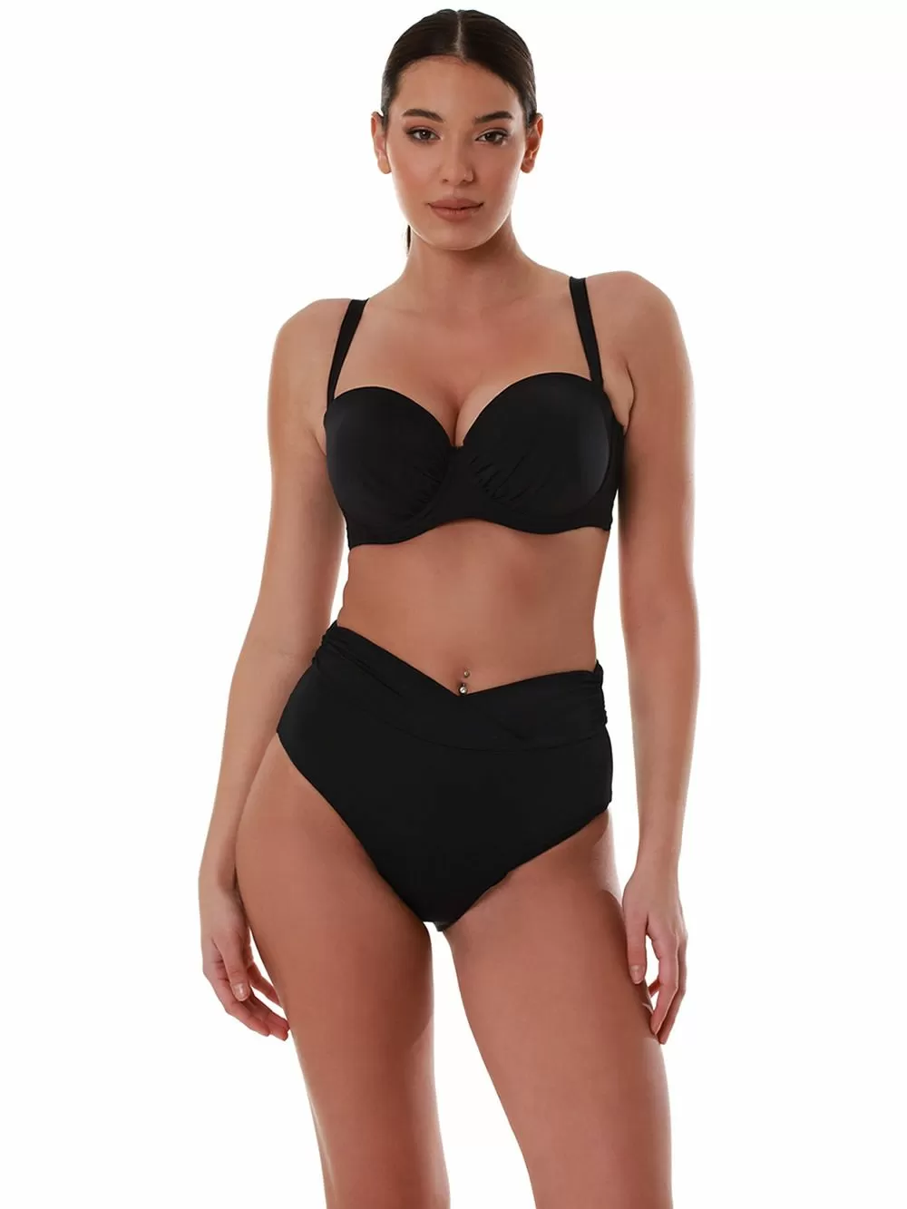 Μαγιό BLUEPOINT Solids Μπικίνι Κανονικό Ψηλόμεσο - Χωρίς Ραφές