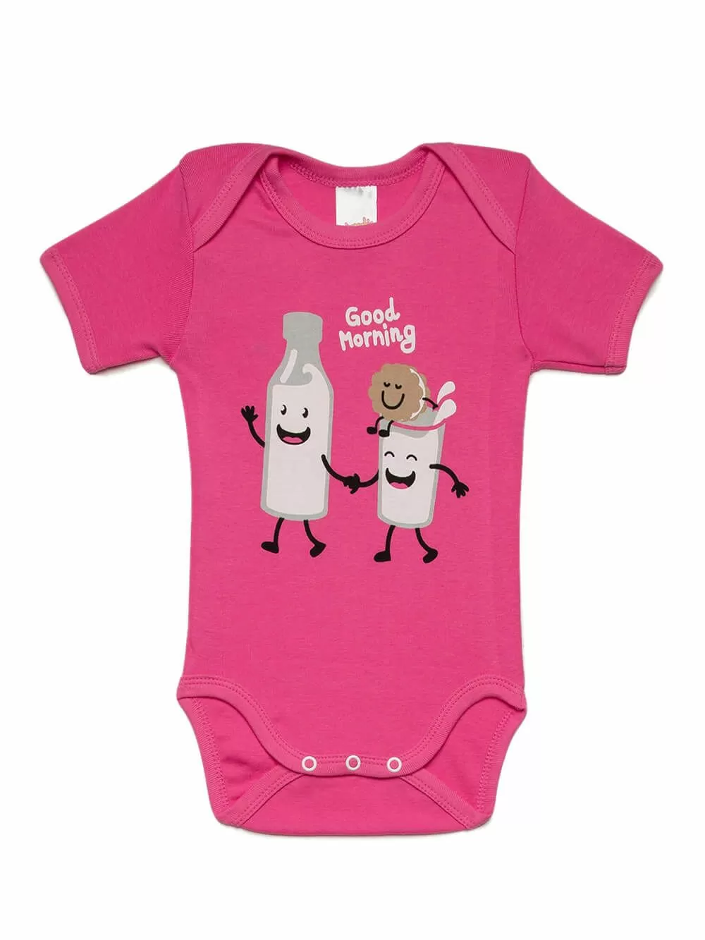 Βρεφικά Κορμάκια MINERVA για κορίτσι Let's Milk - 100% Αγνό Βαμβάκι - 3 Pack