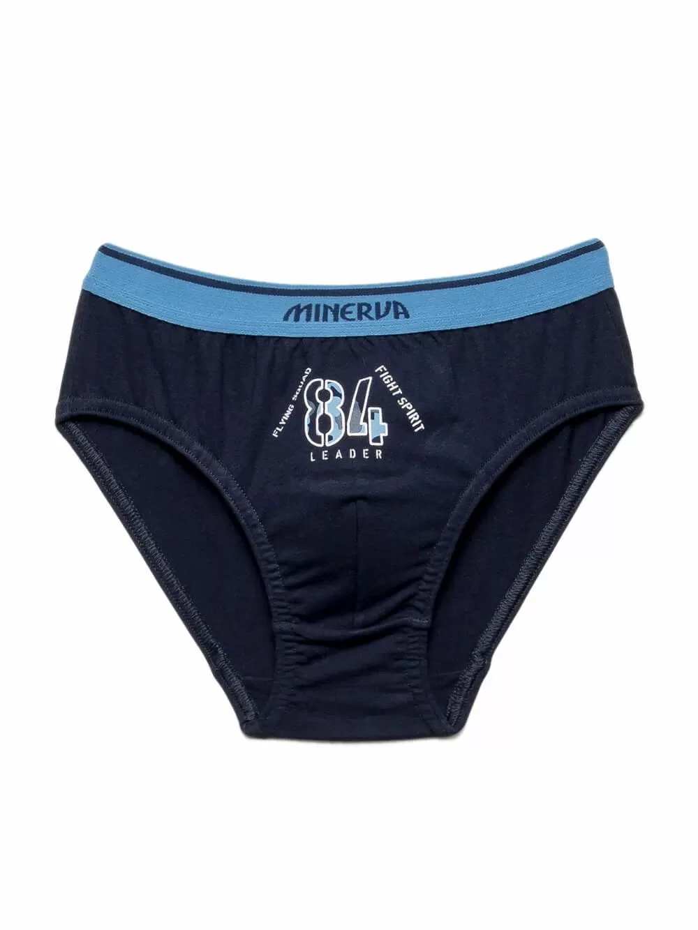 Παιδικό-Εφηβικό Σλιπ MINERVA BLUE CAMO - 100% Αγνό Βαμβάκι - 3 Pack