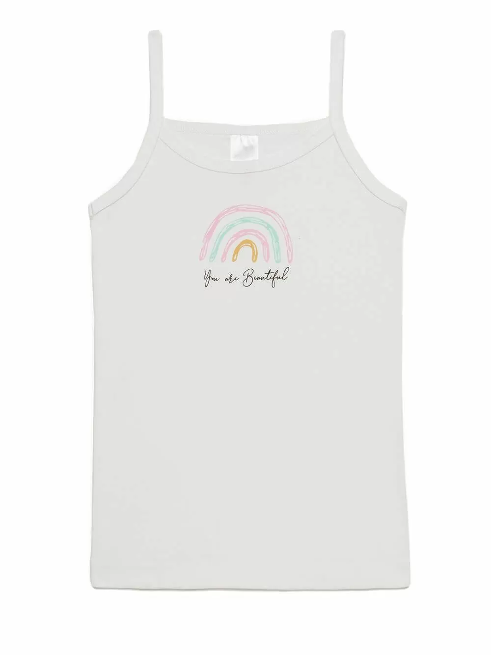 Εφηβική Φανέλα MINERVA Butterfly - Λεπτή Τιράντα - 100% Αγνό Βαμβάκι 