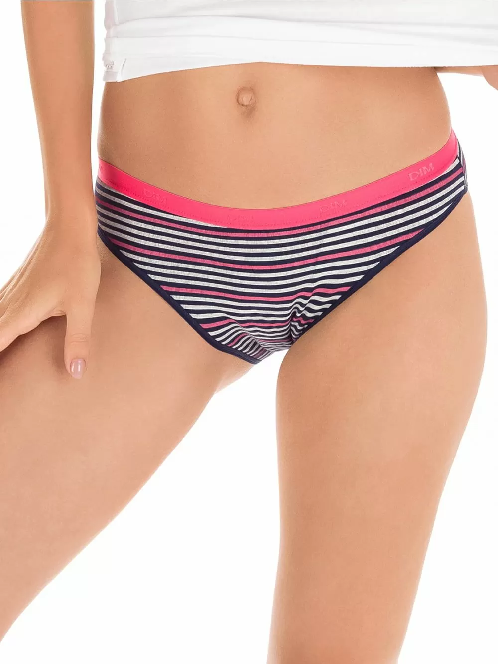 DIM Γυναικεία Σλιπς Les Pockets Cotton - Βαμβακερά - Πακέτο με 3