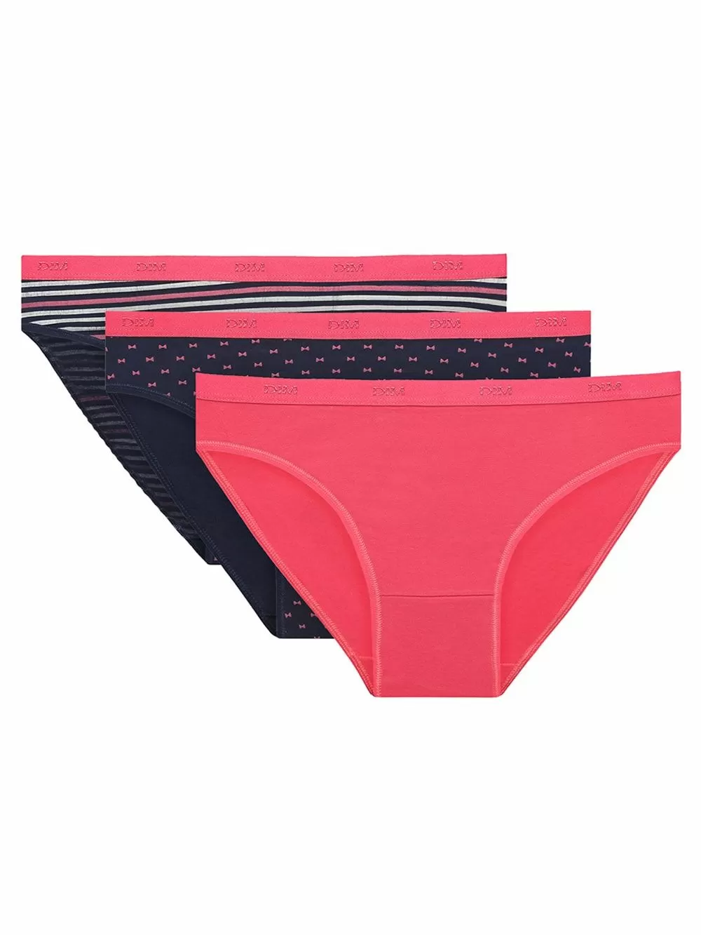 DIM Γυναικεία Σλιπς Les Pockets Cotton - Βαμβακερά - Πακέτο με 3