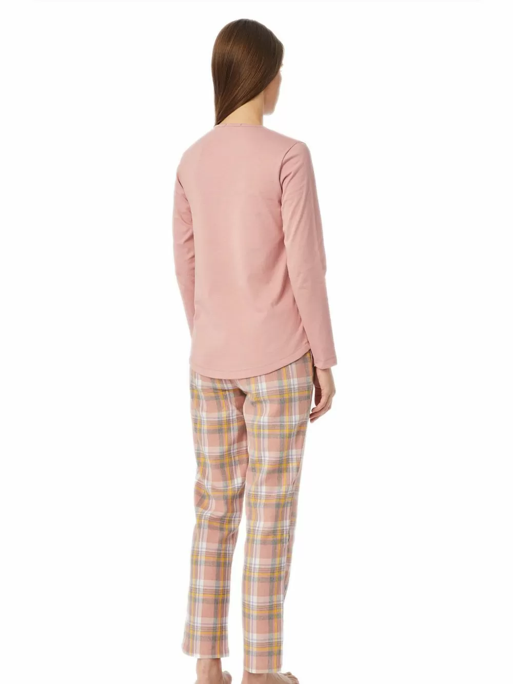 Γυναικεία Πυτζάμα MINERVA PINK- 100% Βαμβάκι Interlock