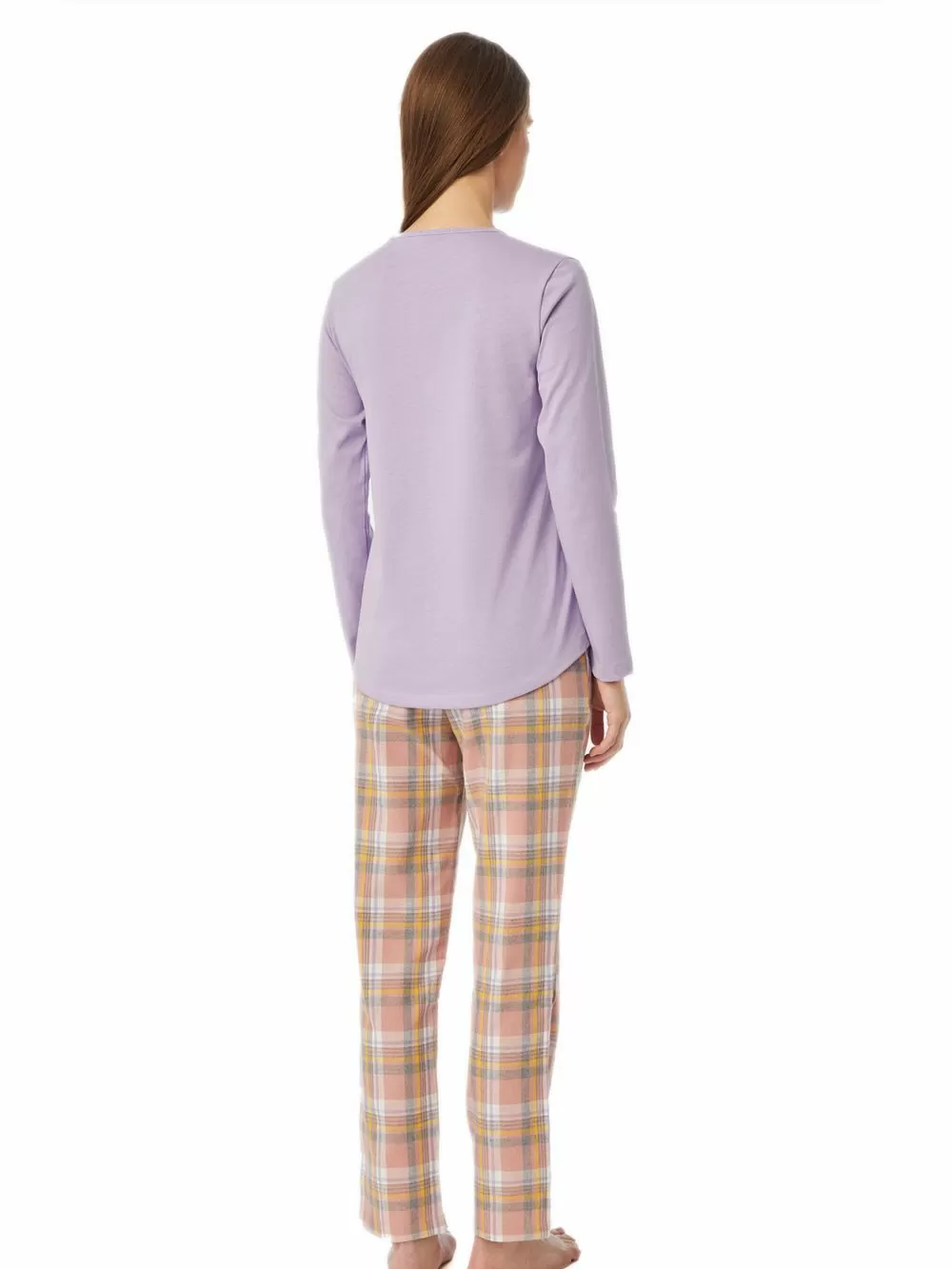 Γυναικεία Πυτζάμα MINERVA PANTS FLANNEL - 100% Βαμβάκι Interlock