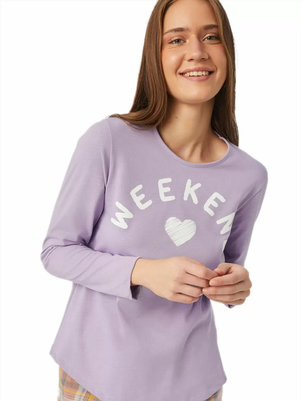 Γυναικεία Πυτζάμα MINERVA PANTS FLANNEL - 100% Βαμβάκι Interlock