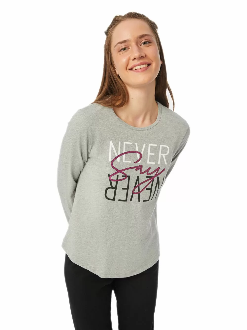 Γυναικεία Πυτζάμα MINERVA Much Love - 100% Βαμβάκι Interlock