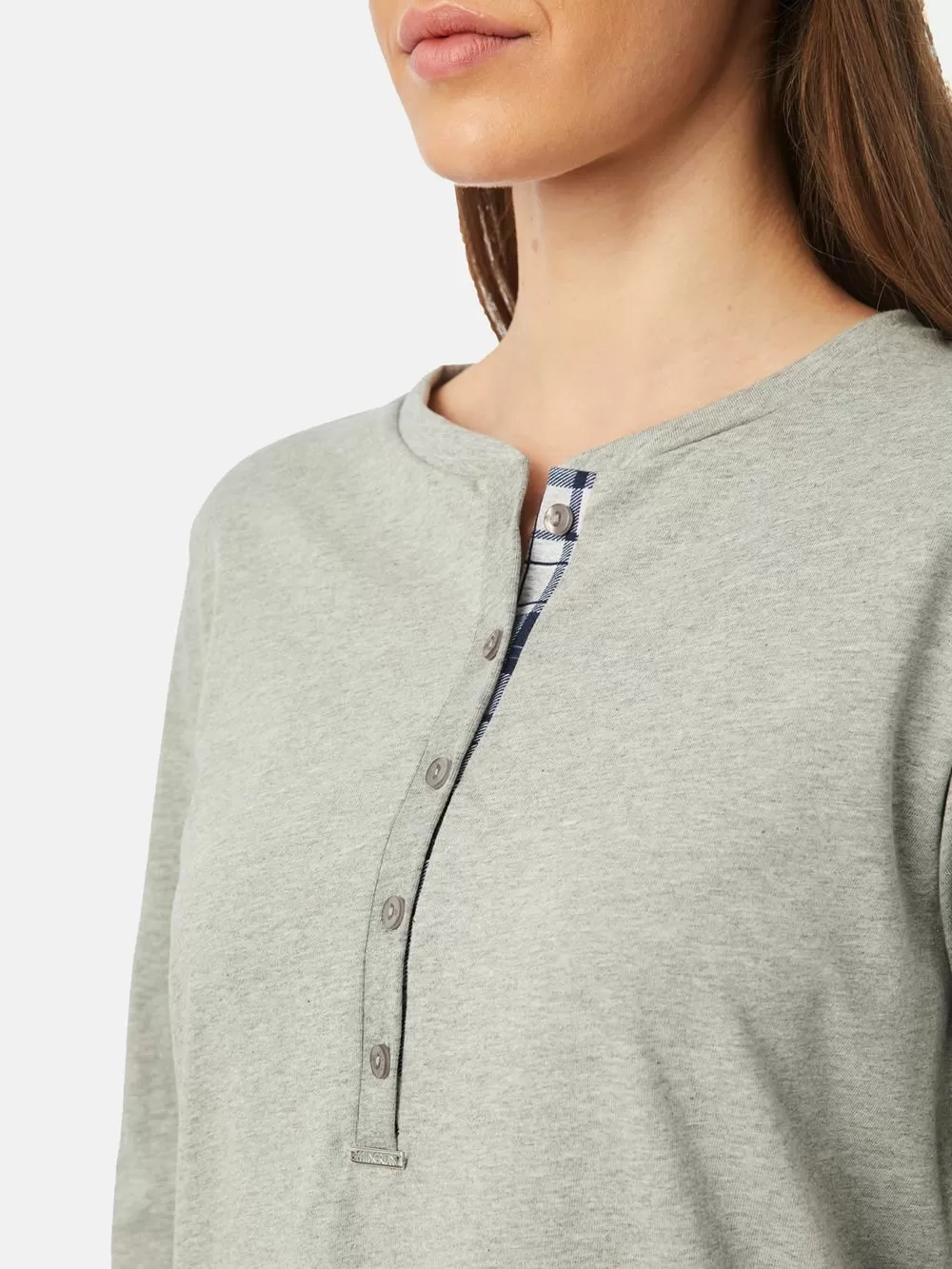 Γυναικείο Νυχτικό MINERVA Relax - 100% Bαμβάκι Interlock - Νέα Μαμά