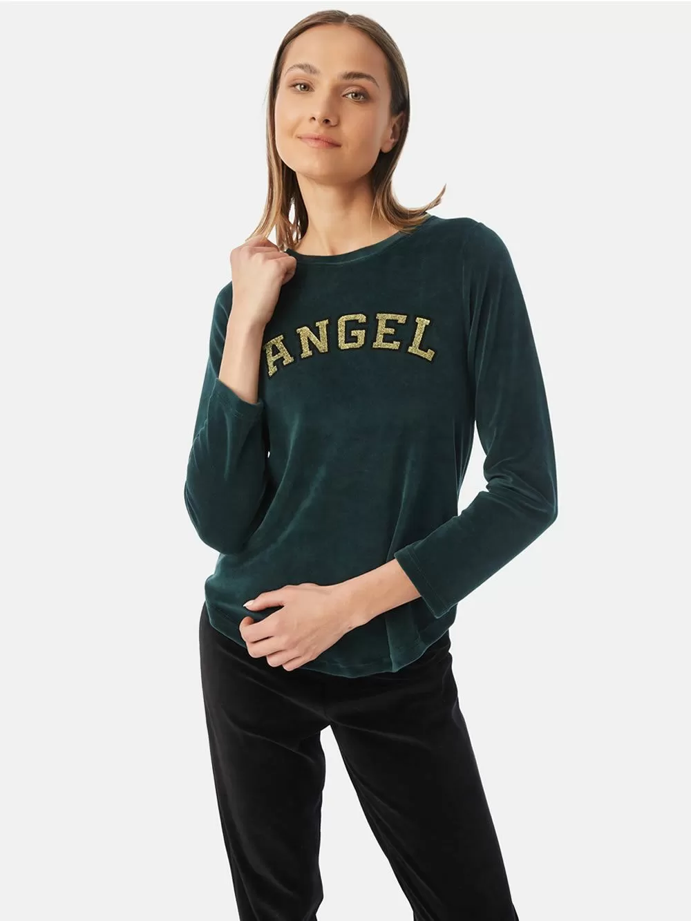 Πυτζάμα Γυναικεία MINERVA Velvet Prints - Απαλό Βελούδο - Extra Ζεστή