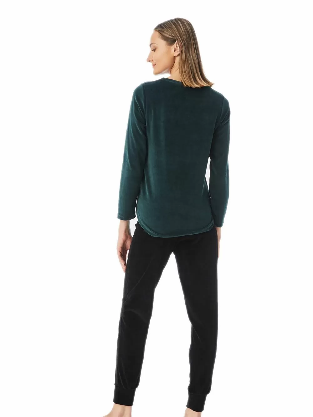 Πυτζάμα Γυναικεία MINERVA Velvet Prints - Απαλό Βελούδο - Extra Ζεστή