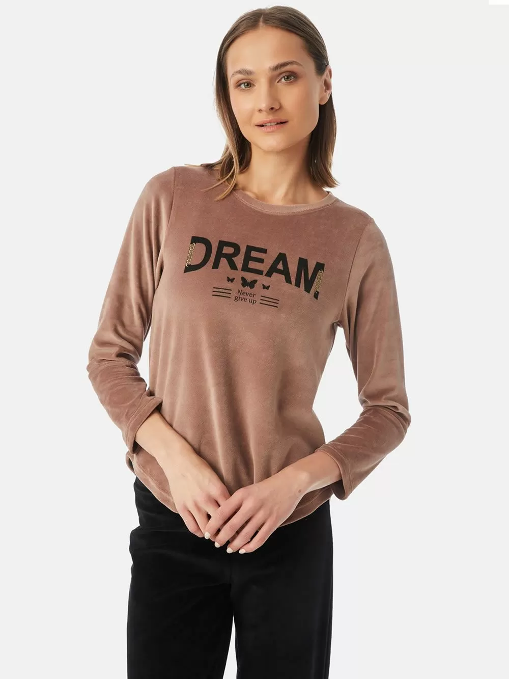 Πυτζάμα Γυναικεία MINERVA DREAM -Απαλό Βελούδο - Extra Ζεστή