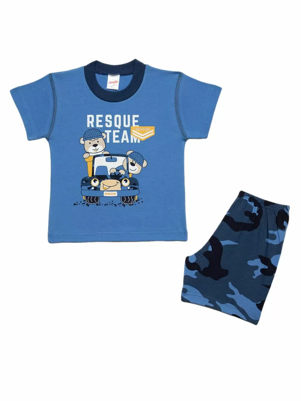 Βρεφική Πυτζάμα MINERVA Resque Team - 100% Αγνό Βαμβάκι 