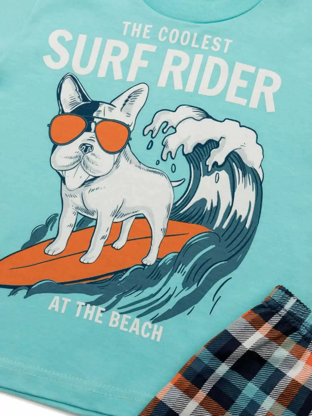 Βρεφική Πυτζάμα MINERVA Dog Surfer - 100% Αγνό Βαμβάκι 