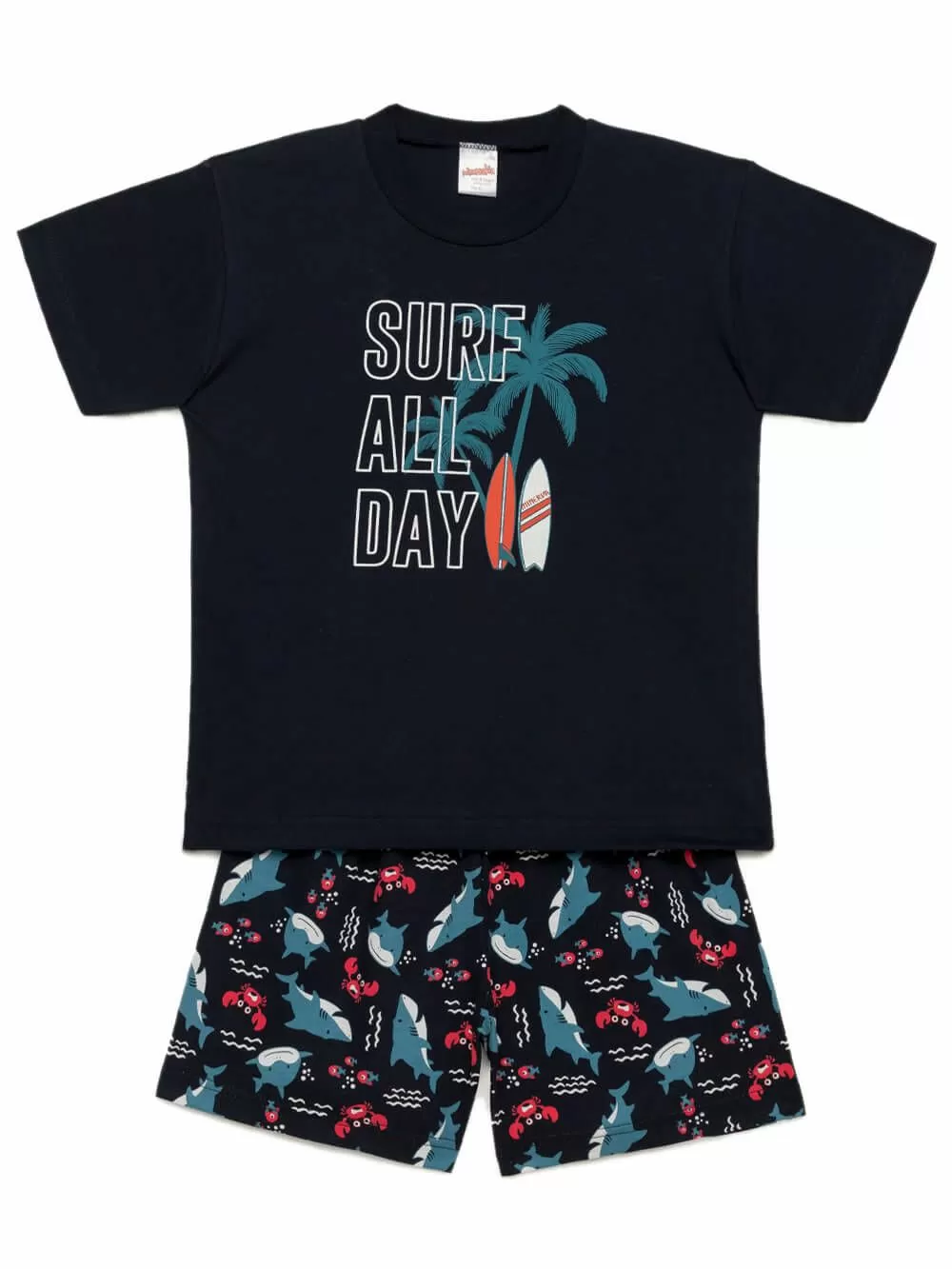 Παιδική Πυτζάμα MINERVA Surf Day - 100% Αγνό Βαμβάκι 