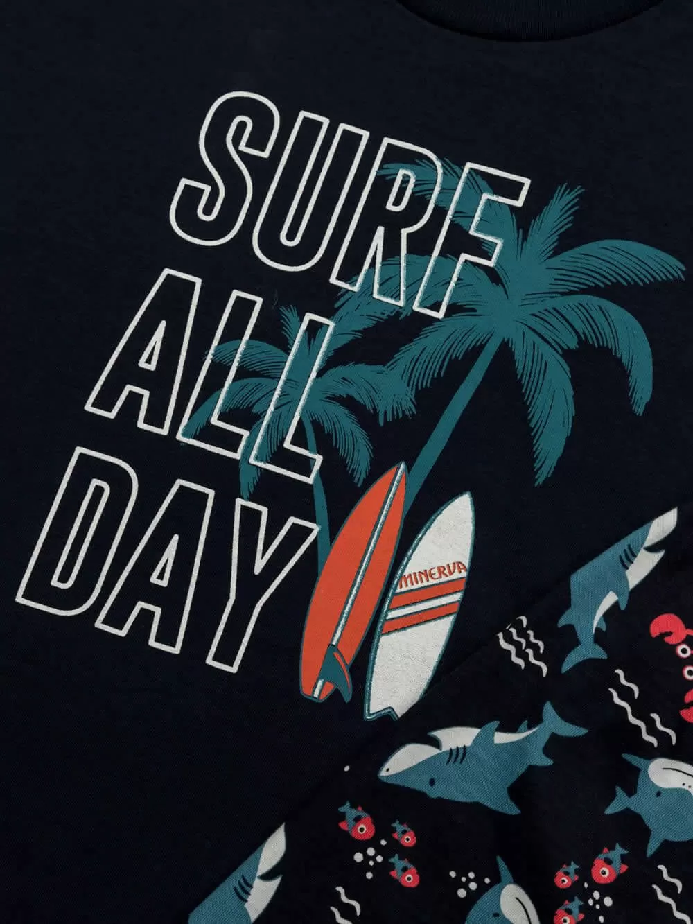 Παιδική Πυτζάμα MINERVA Surf Day - 100% Αγνό Βαμβάκι 