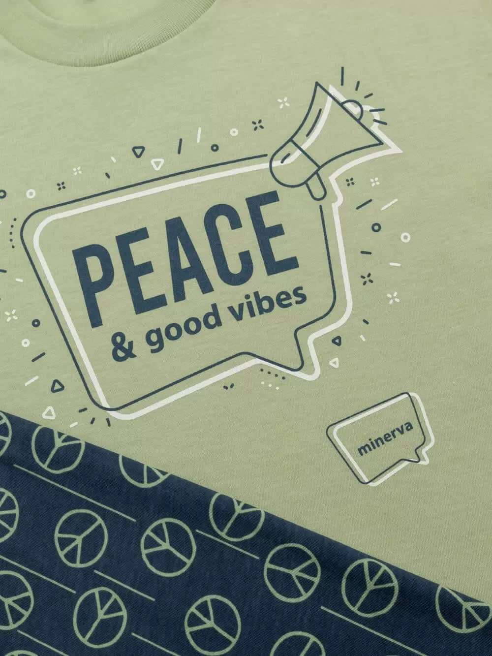Εφηβική Πυτζάμα MINERVA Peace- 100% Αγνό Βαμβάκι 