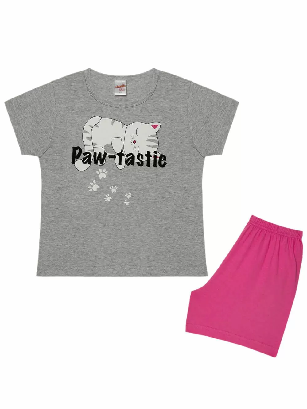 Παιδική Πυτζάμα MINERVA Sleepy Cats - 100% Αγνό Βαμβάκι 