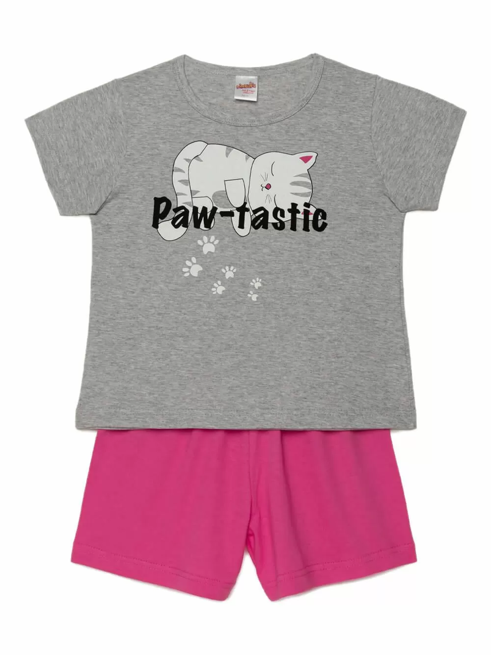 Παιδική Πυτζάμα MINERVA Sleepy Cats - 100% Αγνό Βαμβάκι 