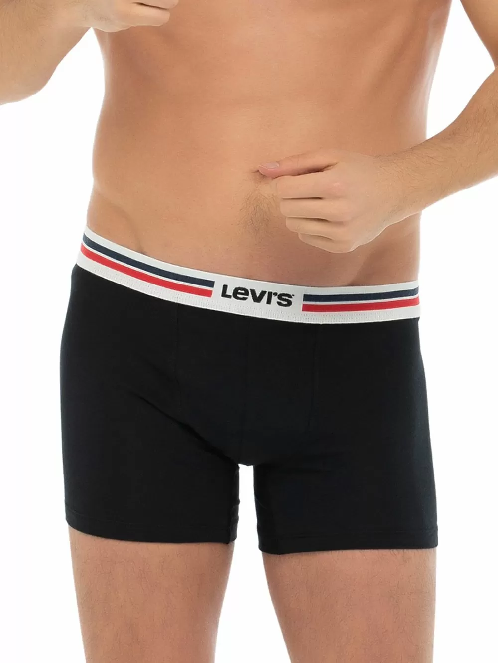 LEVI'S Boxer Brief Sportswear - Eco Οργανικό Βαμβάκι - Black - Πακέτο με 2