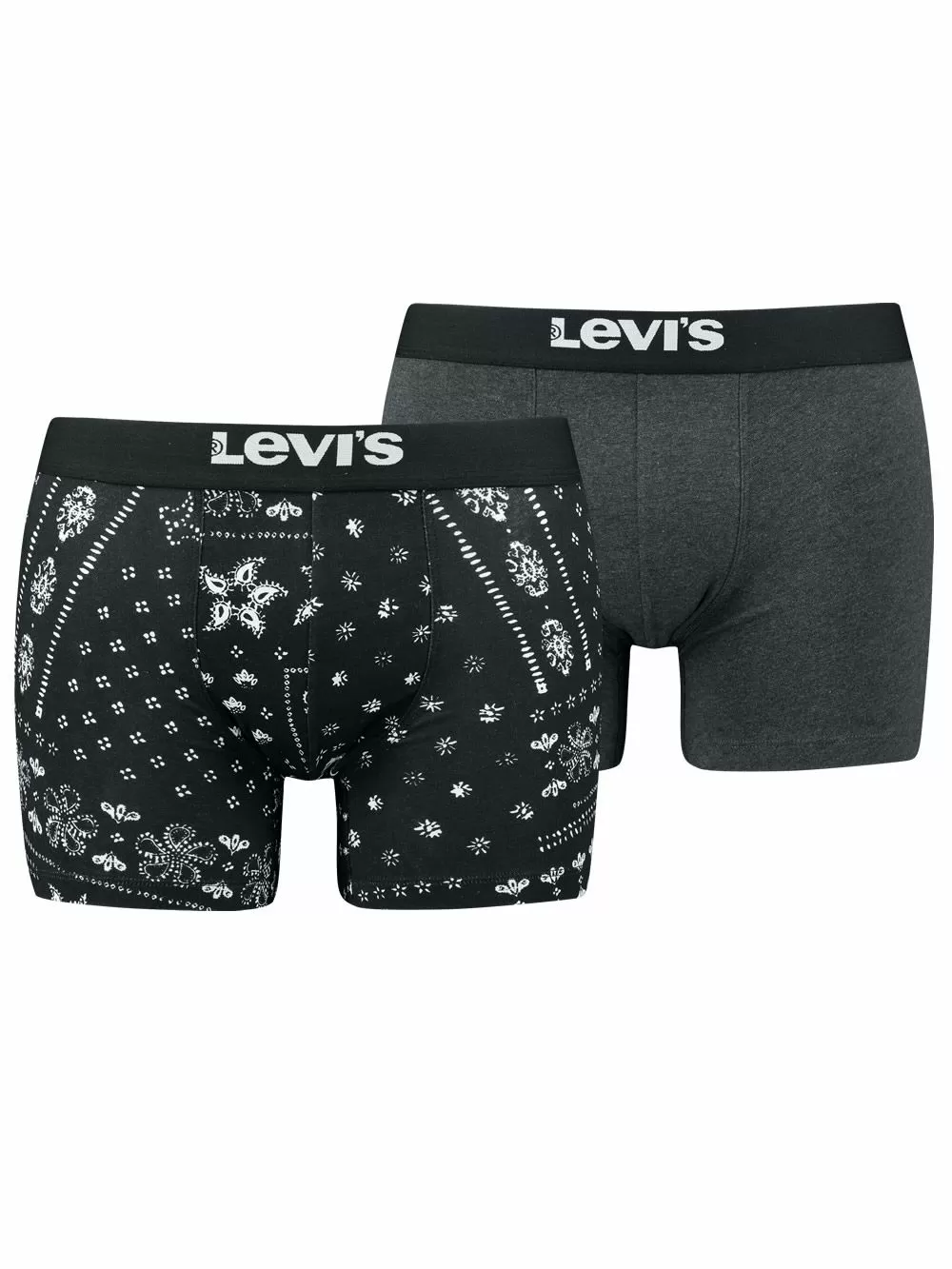 LEVI'S Boxer Brief Bandana - Οργανικό ECO Βαμβάκι - Black Combo - Πακέτο με 2