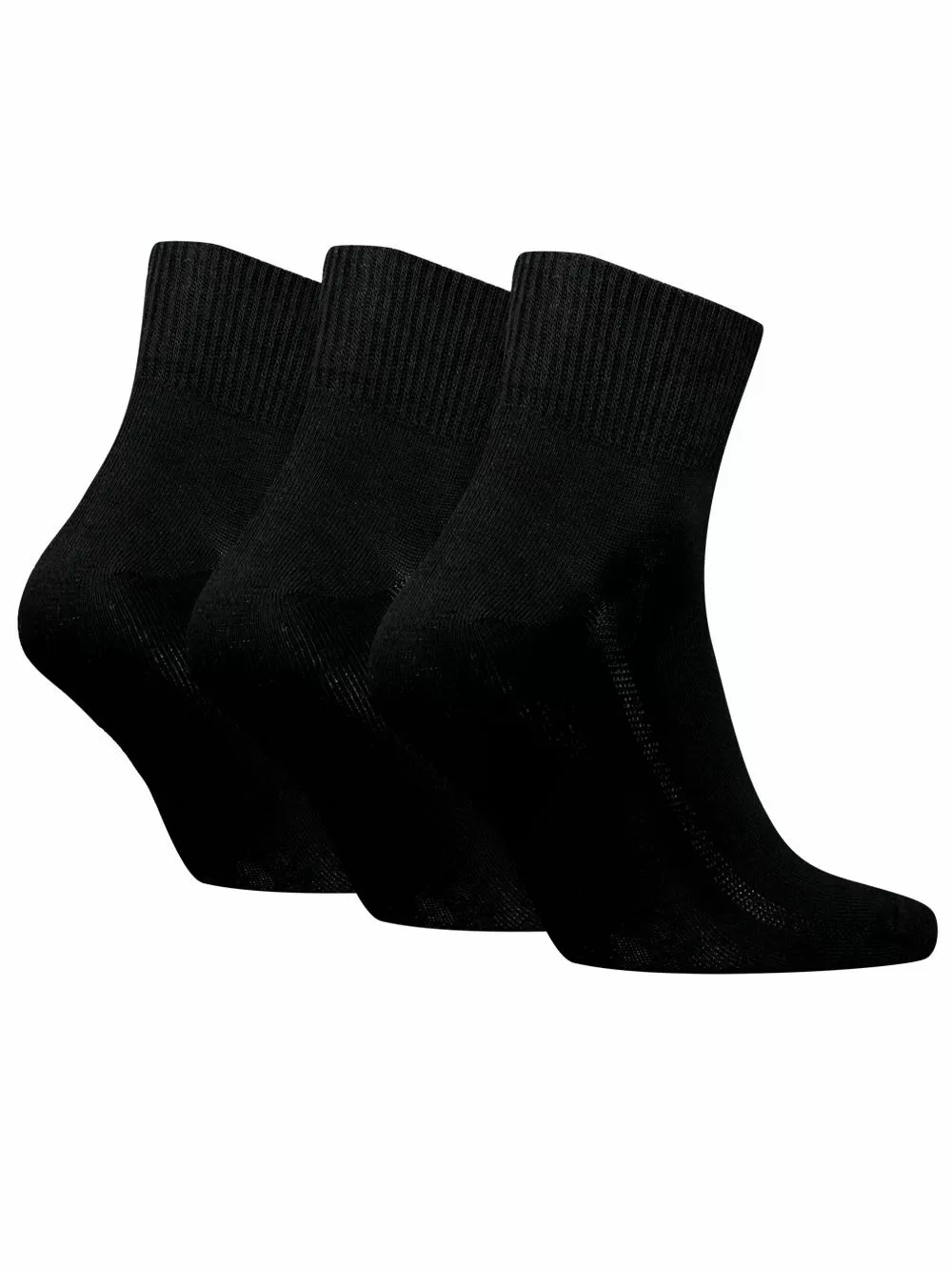 LEVI'S Ανδρική Κάλτσα Μεσαίου Ύψους Black - Οργανικό ECO Βαμβάκι - 3 Ζευγάρια 