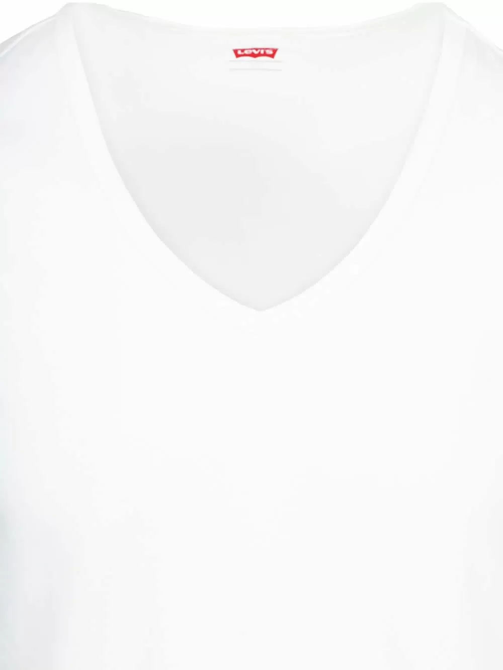 LEVIS Ανδρικά T-Shirt Λευκά - V-Neck - Οργανικό Eco Βαμβάκι - Πακέτο με 2